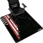 Aimzone Gaming Chair Mat, Gaming Floor Mat Large, Chair Mat, Floor Protector, Desk Chair Mat for Hard Floor Game Room, 47.2X39.4In, Non-Slip, Durable Stitched Edges, Scratch&Water-Resistant