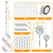 41 Pcs Bird Deterrent Devices Effective Bird Scare Devices Reflective Bird xiBND
