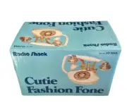 VINTAGE Radio Shack Cutie Fashion Fone Phone Cameo Princess Rotary Gold RARE