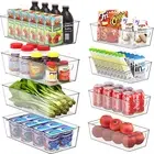 Simplehouseware 8 Pack Variety Clear Fridge Organiser Pantry Storage Containers