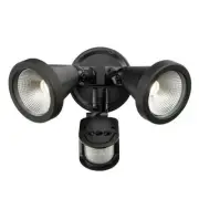 Brilliant Smart STINGER LED TWIN SECURITY LIGHT WITH SENSOR, IP44 Weather
