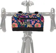 Po Campo Bags Bike Accessories – Domino Handlebar Bag – Large Bike Bag for Front Handlebars – Waterproof Bicycle Storage Bag – Front Mount Bicycle Bag That converts to Crossbody (Meadow)