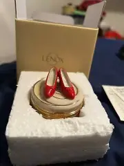 LENOX Wizard of Oz Collection “Ruby Slippers" Trinket Treasure Brand New In Box