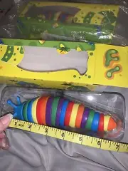 Set 2 Fidget Slug Sensory Toys Articulated Fingers 3D 6” Toy Anxiety Stress