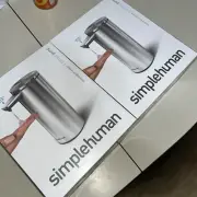 2-pack Simplehuman Rechargeable Sensor Pump Touch-Free Soap Dispenser Brand New