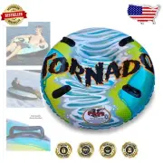 Tornado Inflatable 2-Person Snow Tube - 50-Inch Double Sled for All Seasons