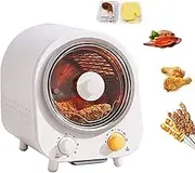 Electric Smokeless Rotating Grill Oven, Multifunction Electric Oven, Accessories Included, 80-230℃ Temperature Control and 0-60 Min Timer, Countertop Rotisserie Oven for Family