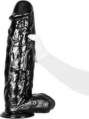 Thick Giant Dildo, Fantasy Anal Dildo Extra Large Penis Replica Anus Dilator Anal Plug Sex Toy for Women Men(M)