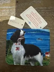 Springer Spaniel Dog Pup Bejeweled Mini Fashion Blossom Collection Puppy Wallet