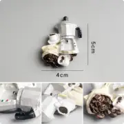 home decoration 3D food refrigerator pastes magnetic collection gift Coffee Mach