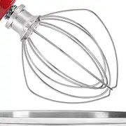 KSM35WW Metallic Wire Whip for Kitchen-Aid Artisan 3.5-Qt Whisk, KSM3311X, KSM3316X Tilt Head Stand Mixers.