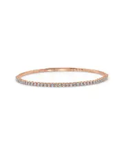 Sabrina Designs 14K Rose Gold 1.49 ct. tw. Diamond Flexible Bangle Bracelet NoSize NoColor