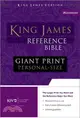 Holy Bible: King James Version, Navy, Premium Leather-look, Giant Print Reference Bible, Personal Size