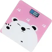 PERSELOSO Household Electronic Weight Scale Capacity Digital Weighing Scale Cartoon Design with LCD Display Compact for for Home Use