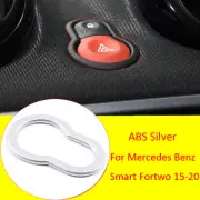 Silver ABS Warning Light Button Cover Fit For Mercedes Benz Smart Fortwo 2015-20 (for: Smart)