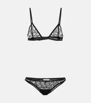 Gucci GG tulle bra and underwear set