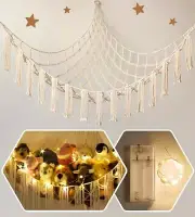 Stuffed Animal Hammock X-Large with LED Light - X-Large(51''51''*63'') White