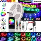 3528 RGB LED Strip Lights 5/10M 12V 40Key Bluetooth Music Phone APP Control