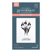 Spellbinders BetterPress Press Plates - January Snowdrop, BP-245