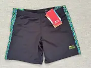 Slazenger Swim Boxer Shorts Boys in Black BNWT - Size 7-8 years