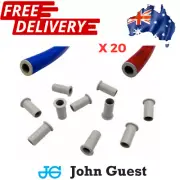 JOHN GUEST 12mm Tube Inserts - Hot & Cold Water Caravan Plumbing Fittings 20 Pk