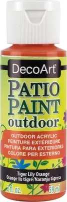 DecoArt Patio Paint 2oz-Tiger Lily Orange DCP-36