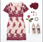 Review Heavenly Lace Dress 16 - Listed Elsewhere, Bid Now