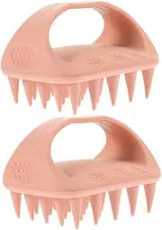 TOKIDNY 2pcs 2 Scalp Massager Brush Gentle Bristles for Hair Care Ergonomic Nonslip Handle Versatile Shampoo and Dandruff Removal Tool for All Hair