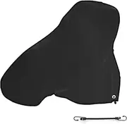 CATOTEL Caravan Hitch Cover, Heavy Duty 600D Oxford Waterproof Trailer Hitch Lock Cover Outdoor Protective Tow Hitch Dustproof Cover for RV Caravan Trailer 34.25"" x 24.41"" (Black