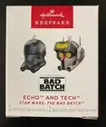 2024 Hallmark Mini Ornaments Star Wars The Bad Batch Set of 2 ECHO and TECH NIB