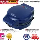 Davis & Waddell Electric Waffle Maker Non-Stick Breakfast Multi Snack Machine