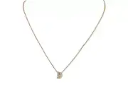 Nadri 302281 Boxed Initial Pendant Necklace D- Gold One Size