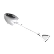 Stainless Steel Shovel Shaped Spoon Forkful Rose Gold Tableware Long Handle Coffee Spoon