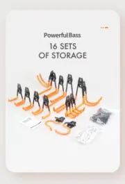 16 Set Pack Garage Heavy Duty Storage Hooks Wall Mount Workshop Organiser
