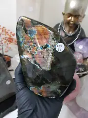 1 Large Polished Labradorite Crystal Freeform – LFF53