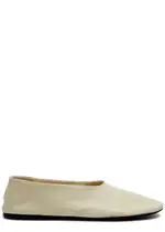 Khaite Marcy Leather Ballet Flats - Off White - 40 (IT40 / UK7) 40 (IT40 / UK7)