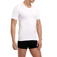 在飛比找momo購物網優惠-【三槍牌】精典型男金絲棉圓領衫(白2件組)