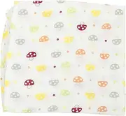 Yardwe 1 PC Colorful Mushroom Pattern Pure Cotton Blanket Swaddle Multi Functional Sleeping Blanket for Stroller Bed and More Gentle and Breathable