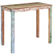 Bar Table Solid Reclaimed Wood 115X60x107 Cm Bar Tables