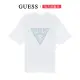 【GUESS】經典倒三角撞色LOGO短T(兩色可選)