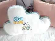 Cushion Embroidery Cloud Shaped Filled Pillows Newborn Toddlers Baby Boys Girls