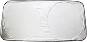 Car Windshield Visor Sun Visor Protector Sun Visor Car Windshield Visor Cover Front and Rear Window Visor Front Windshield Sun Visor(160X86)