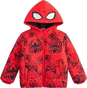 [Marvel] Spider-Man Boys Puffer Coat Jacket for Toddlers to Little Kids