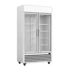 2NDs: Thermaster 580L Double Glass Door Colourbond Upright Drink Fridge LG-580P-