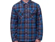 686 Snowbird Heavy Flannel Shirt (L) Blue Ash Plaid M3WNWLS114-BAPL