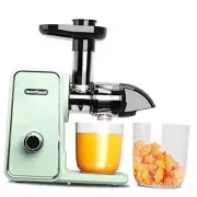 Juicer Machine, Cold Press Juicer with 2 Speed Modes, Slow Masticating Juicer