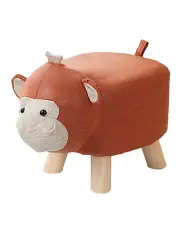 [SOGA] Monkey Character Children Bench in Orange