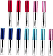 Vaguelly 10pcs Portable Empty Eyelash Tubes Durable Leak Makeup Containers Transparent Design for Easy Tagging for Travel and DIY Cosmetics