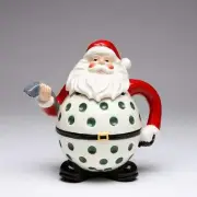 Appletree Design Golf Santa Teapots, 7-1/4-Inch Tall
