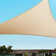 Instahut Shade Sail Cloth Shadecloth Triangle Heavy Duty Sun Canopy 3.6x3.6x3.6M